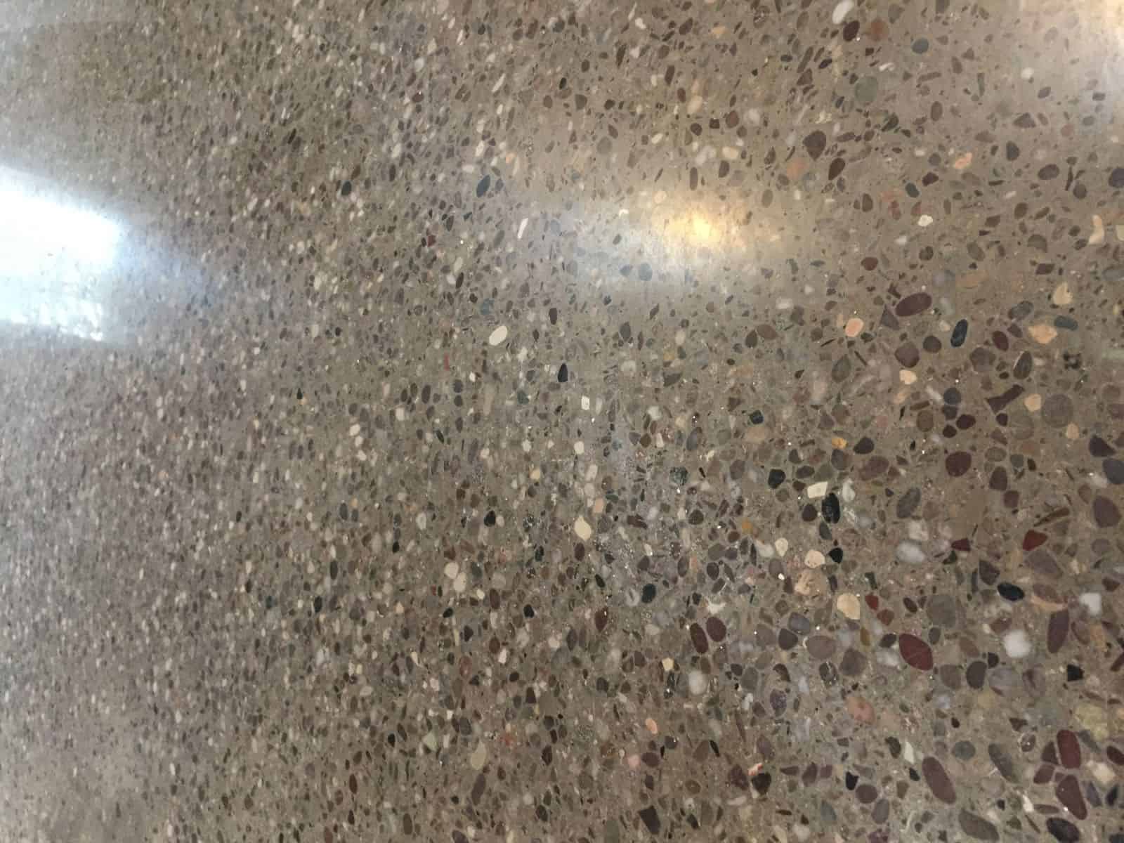 slippy concrete floor